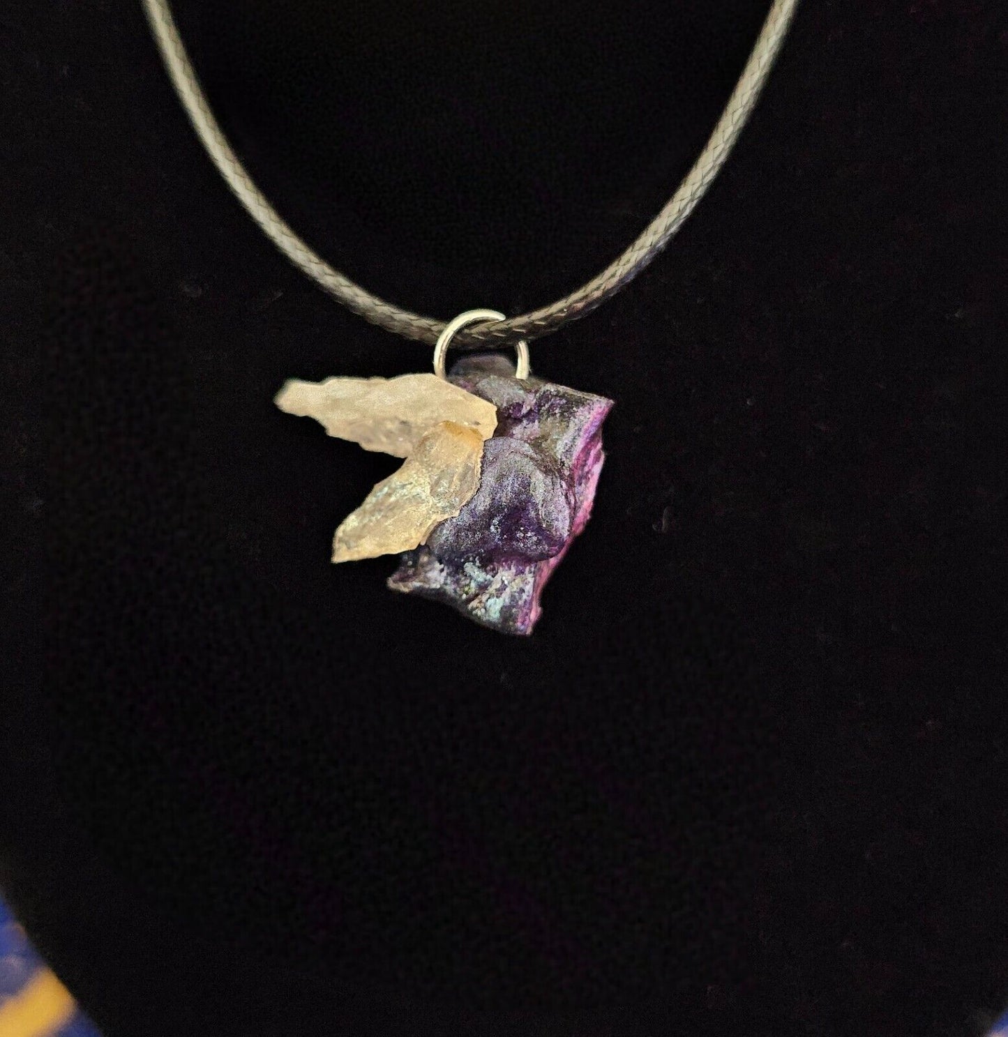 Macabre Animal Coyote Bone Necklaces with Gemstones
