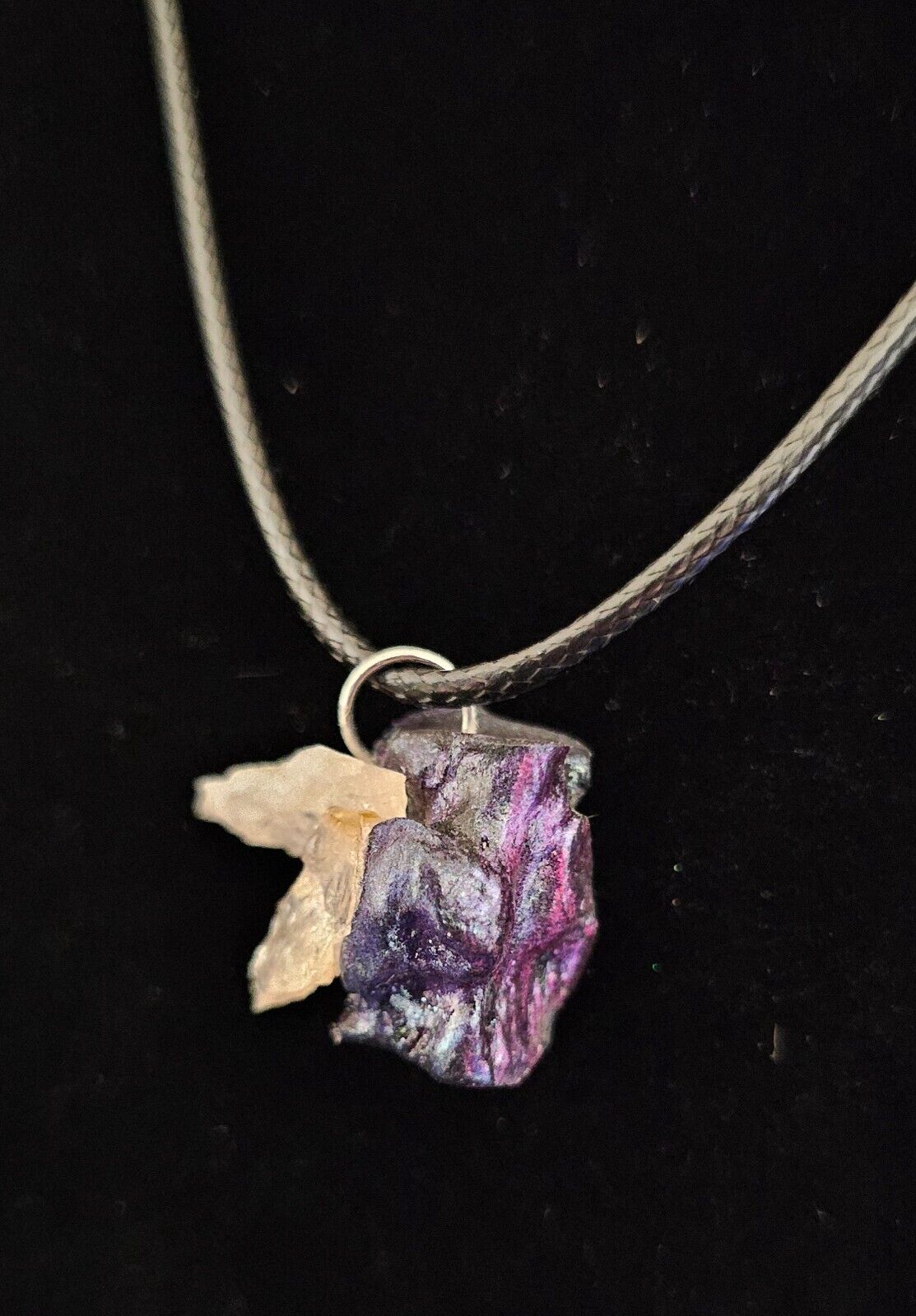 Macabre Animal Coyote Bone Necklaces with Gemstones
