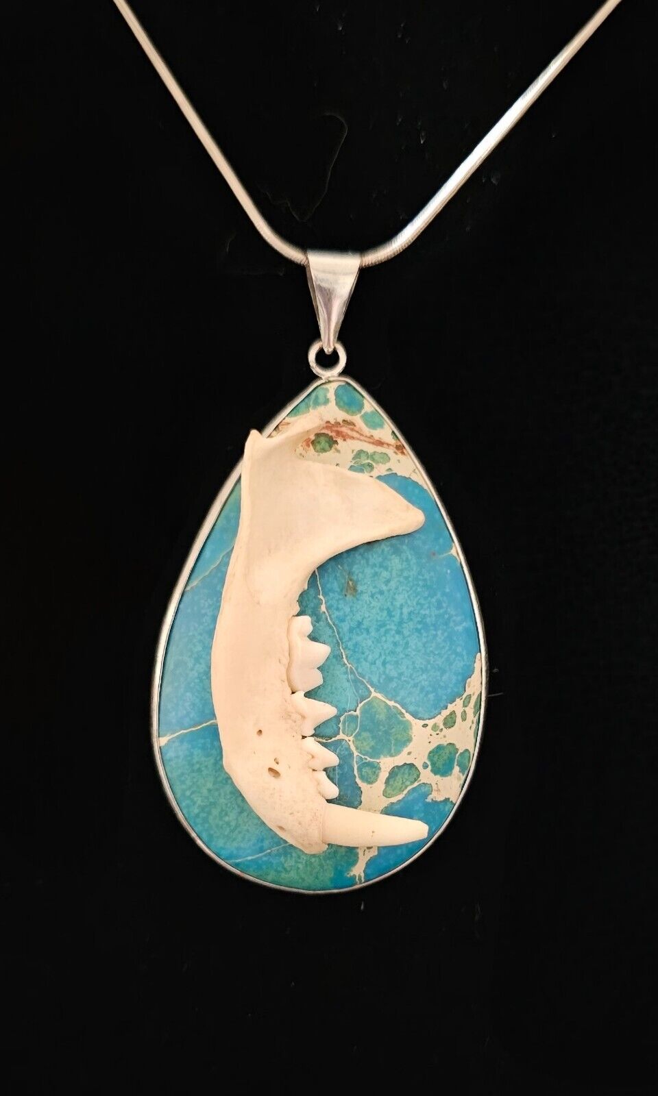 Vintage Jewelry Necklaces with Real Animal Bones Attached