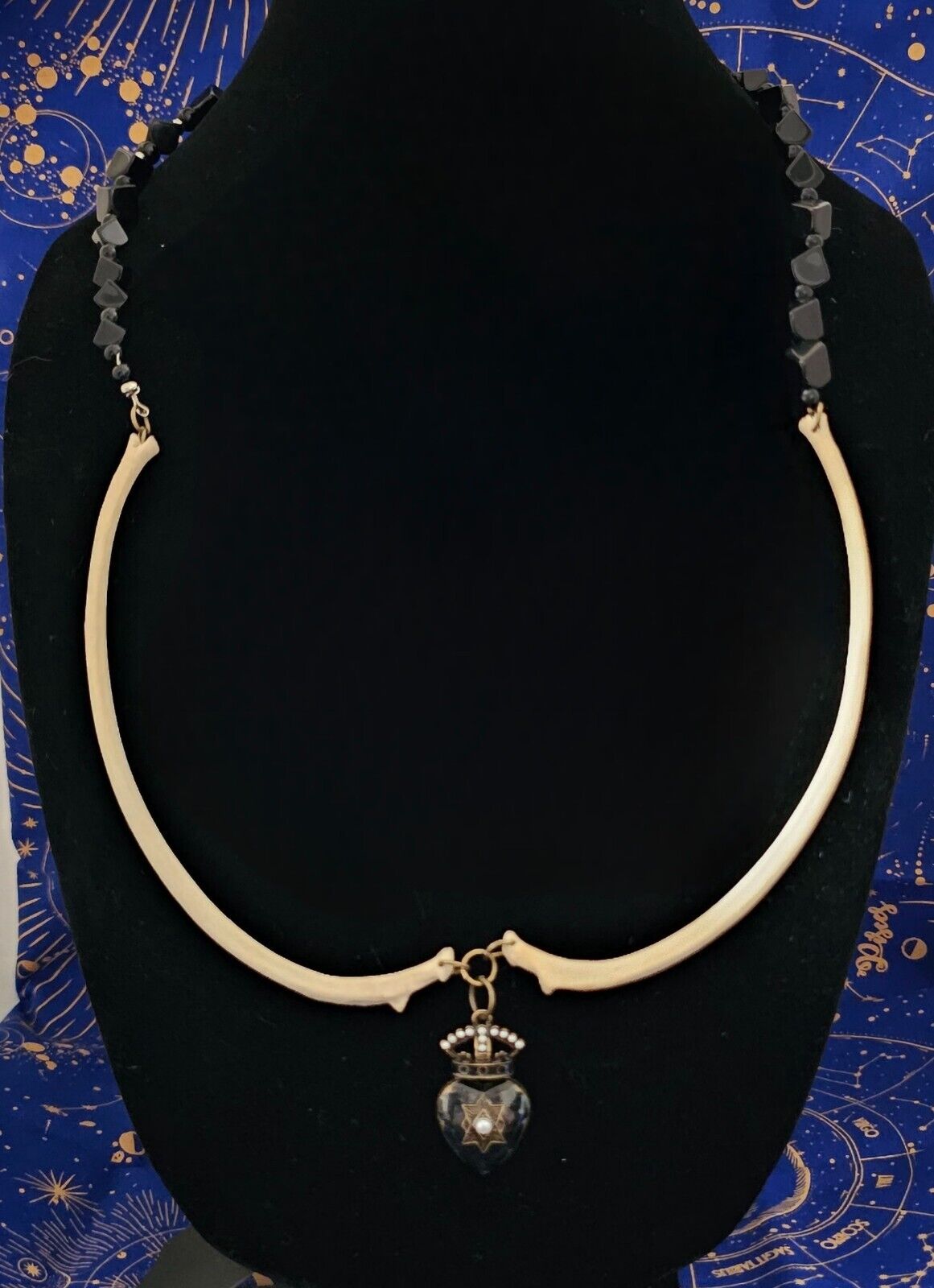 Vintage Jewelry Necklaces with Real Animal Bones Attached