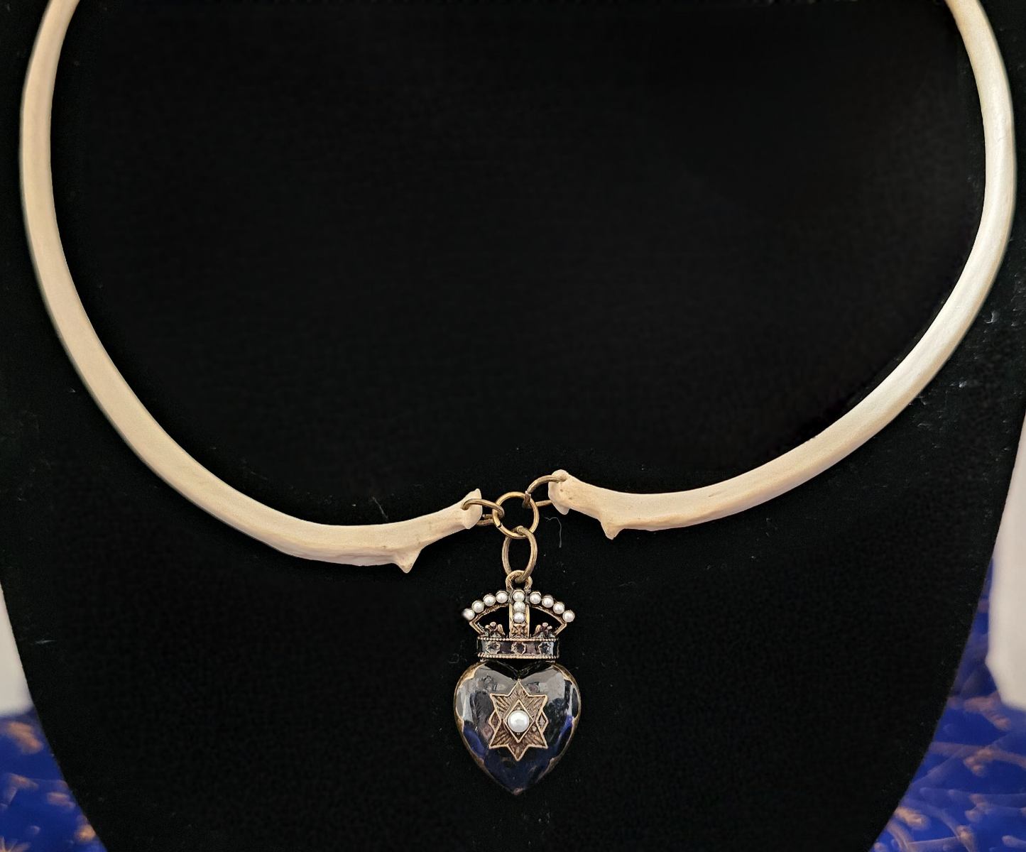Vintage Jewelry Necklaces with Real Animal Bones Attached