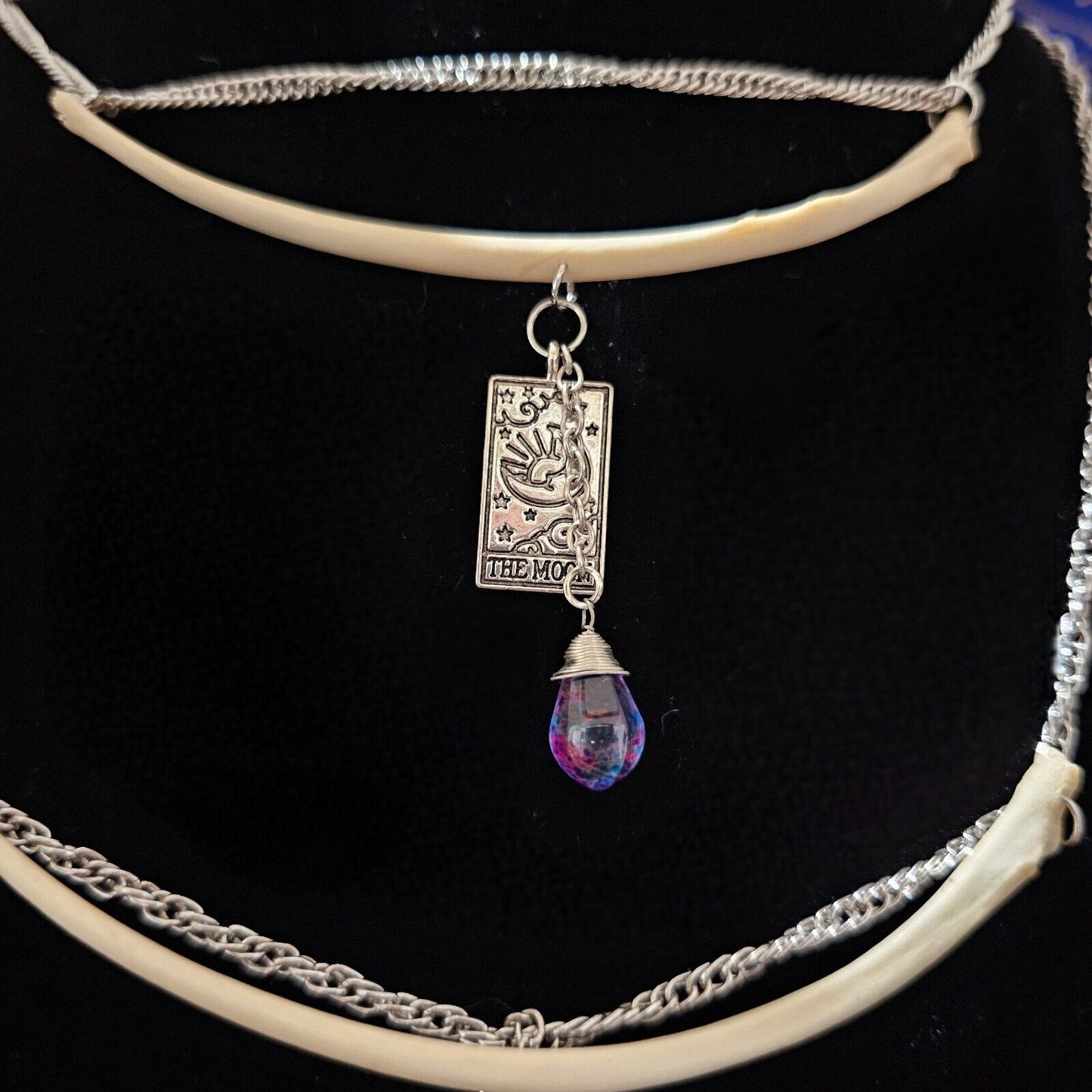 Vintage Jewelry Necklaces with Real Animal Bones Attached