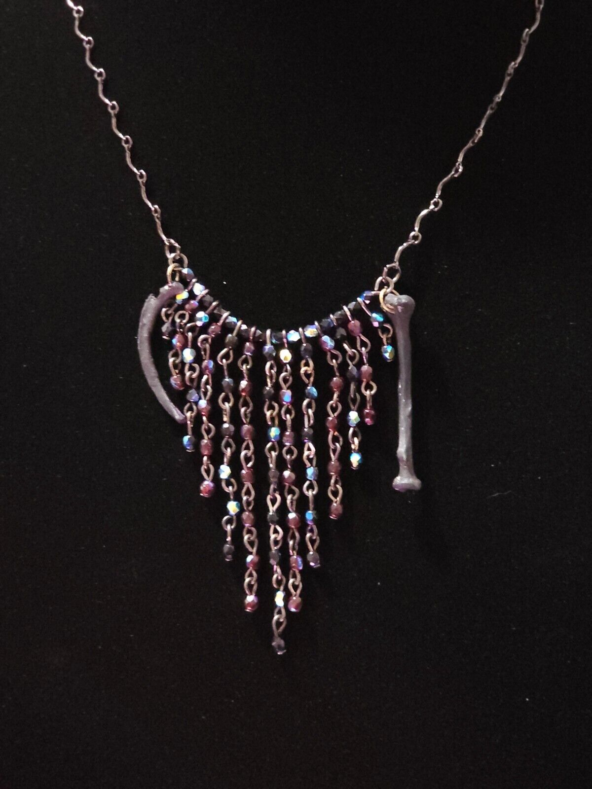 Vintage Jewelry Necklaces with Real Animal Bones Attached