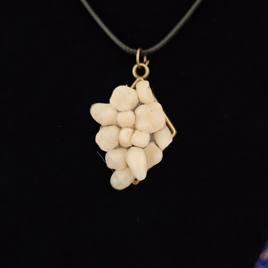 Handcrafted Artisan Necklace Resin Teeth Charm